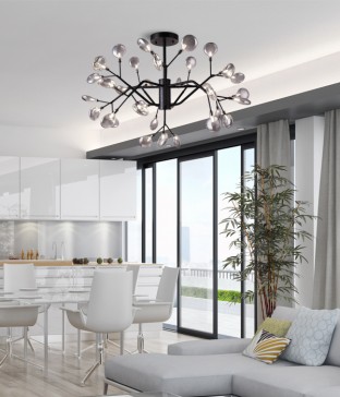 라리아 33등 직부조명 거실등 (99W 전구포함 전구색)