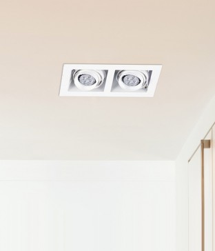 프리미엄 멀티 매입 MR16 (2구 화이트/블랙)