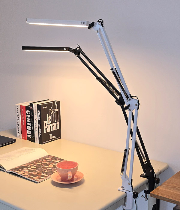 에코 집게스탠드 학생스탠드 (화이트, 블랙)